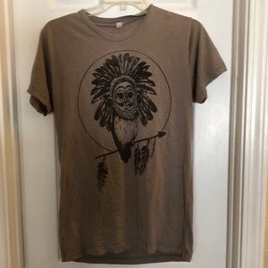 Silkscreened graphic shirt